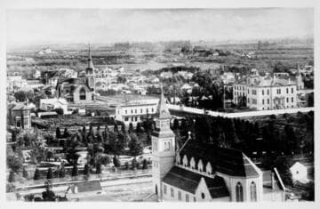 Sixth Street Park (Pershing Square), South East from Grand Avenue hill