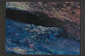 Ruin with Euler's tag; lower ramp of Granite Narrows