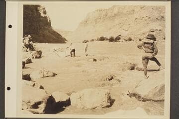 [lining boat through Cataract Canyon?]