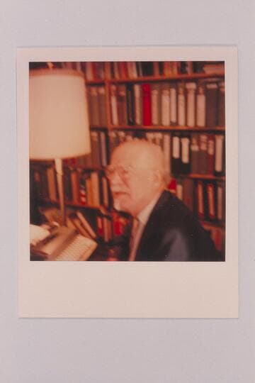 Dock Marston at his desk- Bohemian Club