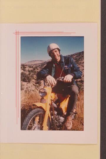 [Christmas card, 1967, with manuscript notes from Visbak to the Marstons]