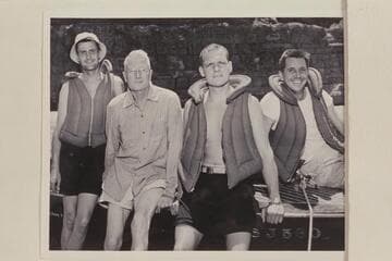 Crew of the "Boo."  Forcier; Desloge; Desloge; Poettgen.  Paris Riffle