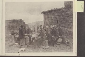 The Stanton crew at Christmas dinner--Lees Ferry