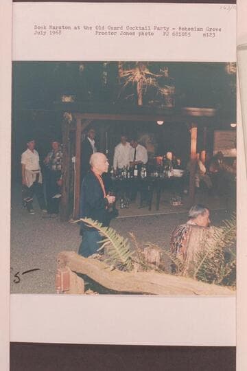 Dock Marston at the Old Guard Cocktail Party- Bohemian Grove