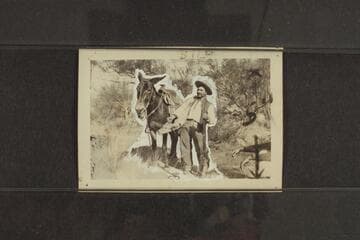 Bringing in a deer to the camp at Harly