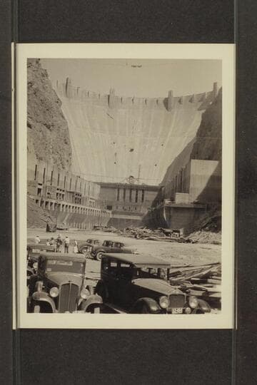 [Freeman (?) at face of Hoover Dam