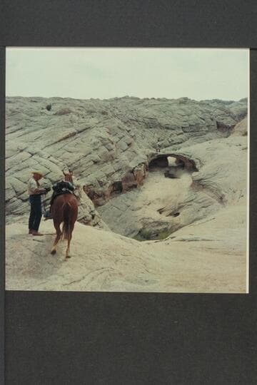 Small natural bridge in tributary of Hall Creek half mile above Baker Ranch