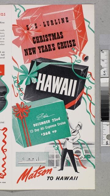 S. S. Lurline : Christmas New Year's cruise to Hawaii