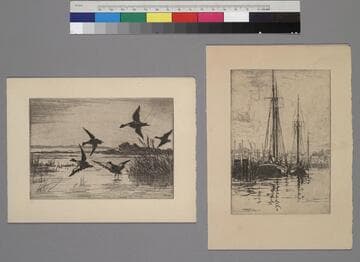 Two invitations issued by the Boston University Art Department