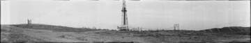 Powell-Stockton oil derrick no. 1, Kettleman Hills oil field, Kings County. January 1923