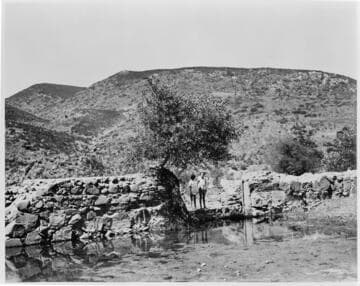 Mission San Diego dam for irrigation