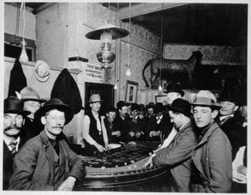 Big crap game in a gambling house