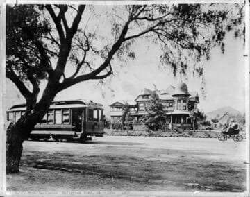 E. C. Hurd residence, Hollywood Blvd. at Wilcox, ca. 1910