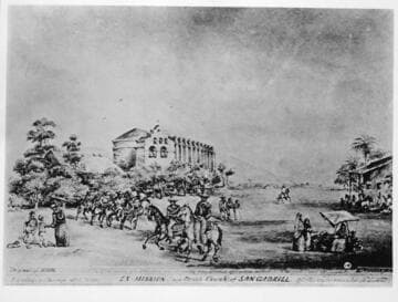 Mission San Gabriel, Vischer and Hahn, 1873