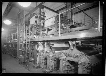 Newspaper printing, Los Angeles Times, Los Angeles. 1941