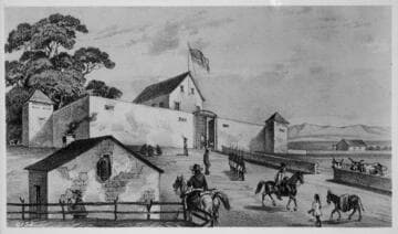 Fort Sutter by J. W. Reeves, about 1850