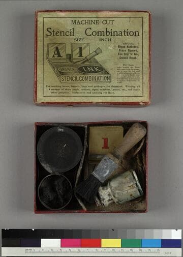 Machine Cut Stencil Combination