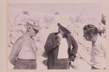 Judging by the expressions, the subject must be profound.  Marston, Belknap and Richey at Sandy Point