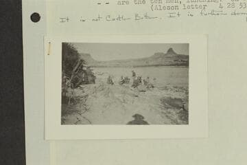 Stone's visit to Glen Canyon.  Down river from Castle Butte