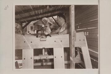 The "Esmeralda II" under construction at Paso Robles