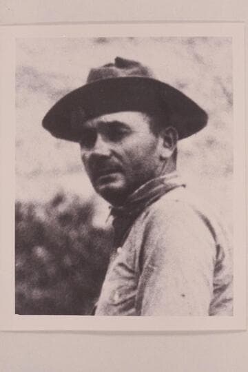 Kelly Trimble, chief of party, USGS survey of the San Juan River in 1921.  Taken in Glen Canyon