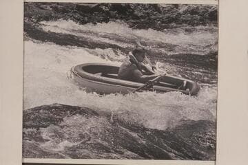 Test running a Sportyak in Gneiss Canyon Rapid