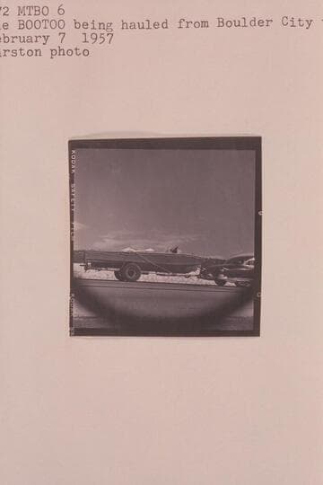 The "BOOTOO" being hauled from Boulder City to Flagstaff