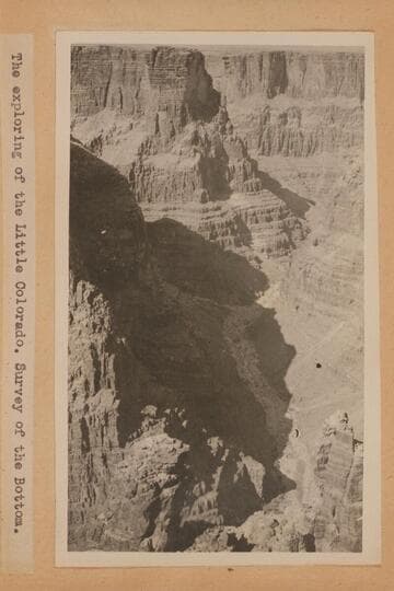 The exploring of the Little Colorado.  Survey of the bottom