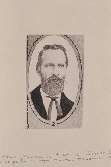 Harrison Pearce is #35 on John D. Lee's list of the participants in the Mountain Meadows Massacre