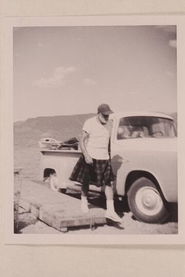 Ed l'Anson.  End of Grand Canyon run at Boulder City