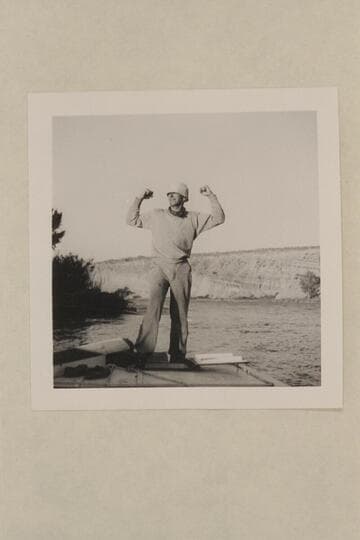 Al Milotte shows his strength.  Upper Green River