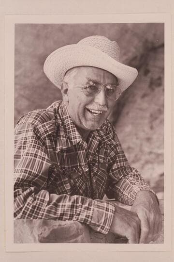 Masland at ruins in Marsh Creek Pass