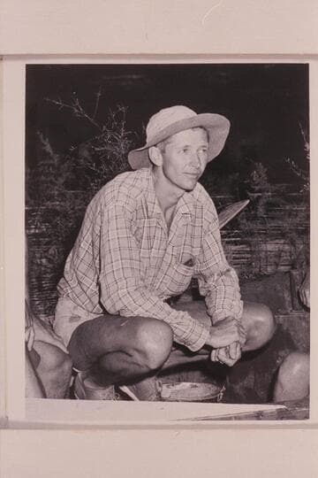 Pat Reilly at end of his first traverse of Grand Canyon.  Reilly was boatman for Norman Nevills on Nevills' last run