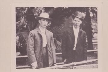 Charles Silver Russell with Ed Monett.  Needles