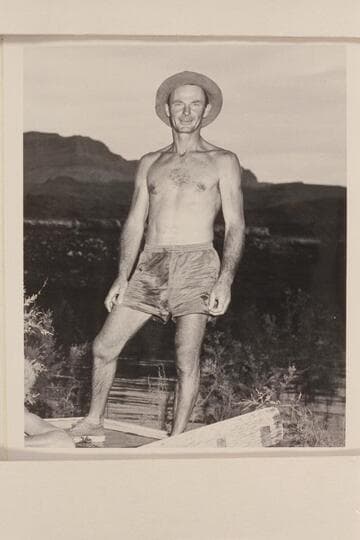 Norman Nevills at end of his last traverse of Grand Canyon