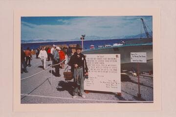 Dock Marston and the "Dock."  Lake Mead