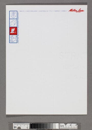 Sheets of letterhead