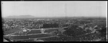 Bird's-eye view of a town