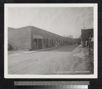 South side Napier St. (Alameda St. in distance)