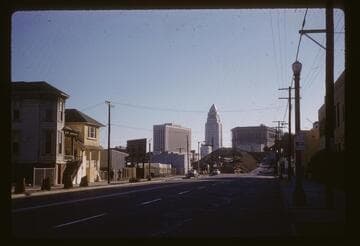 Castelar Street and new Sunset overpass to Hill Street