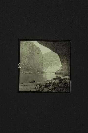 The "Cactus" at the beach at Redwall Cavern, Marble Canyon. Mile 33