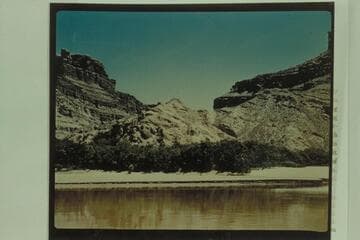 Gypsum plug at mouth of Butler Wash