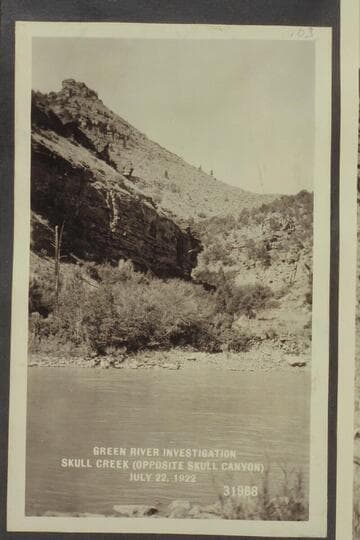 Green River Investigation: Skull Creek (Opposite Skull Canyon)