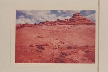 Topping to mesa north of Anasazi Canyon after walking into the Canyon