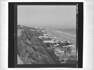 Santa Monica coast road south of Santa Monica Canyon