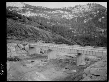 Big Creek - Mammoth Pool - Spillway Bridge viewed from west side