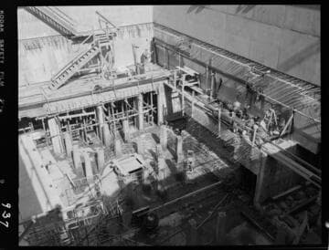 Big Creek - Mammoth Pool - Installation of piping in powerhouse